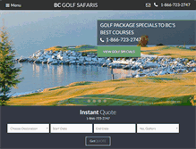 Tablet Screenshot of bcgolfsafaris.com